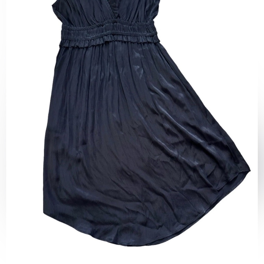 Anthropologie Maeve "La Habana" Black Ruffled V-Neck Dress Size Small​ - Picture 7 of 10